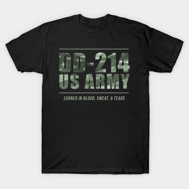 DD-214 US Army T-Shirt by Victor Wear